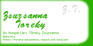 zsuzsanna toreky business card