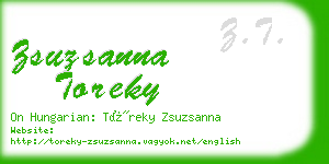 zsuzsanna toreky business card